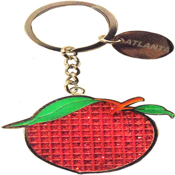 Famous Georgian Peach Keychain red and green 