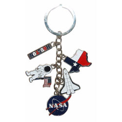 NASA Space Station 5 Charm Keychain