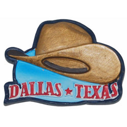Dallas Cowboy Hat Poly Magnet