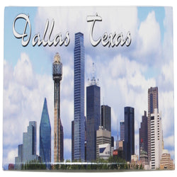 Dallas texas skyline photo magnet