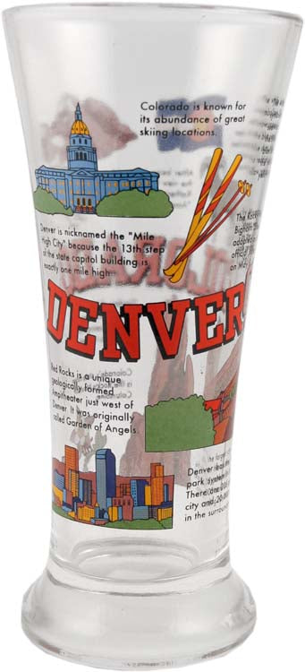 History of Denver Colorado Beer Glass