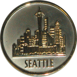 Seattle Metal Magnet- City Skyline