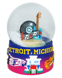 Detroit Michigan Musical 45mm Snowglobe