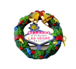 Welcome to Las Vegas Wreath Christmas Ornament