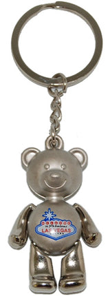 Las Vegas Teddy bear souvenir keychain 