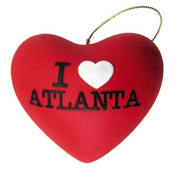 I Heart Atlanta Ceramic Christmas Ornament