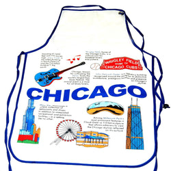 City of Chicago kitchen apron with all historic landmarks 