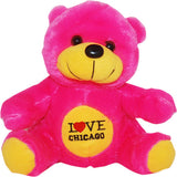 hot pink  i hear chicago neon  novelty cute bear 