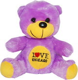 purple   i hear chicago neon  novelty cute bear 