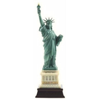Large 11 inch Statue of Liberty Replica with Wooden Base