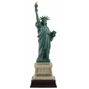 6 inch statue of liberty with wood base