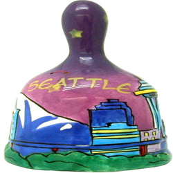 Seattle Hand Painted Skyline Bell