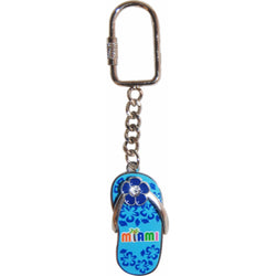 Miami Blue Sandal Keychain