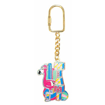 Miami Gold Plated Colorful Keychain