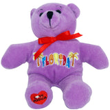 purple  bright cute florida teddy bear 