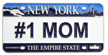 #1 Mom New Yorklicence plate magnest